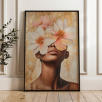 Portrait 181 Canvas Art 60 x 40 cm / Black