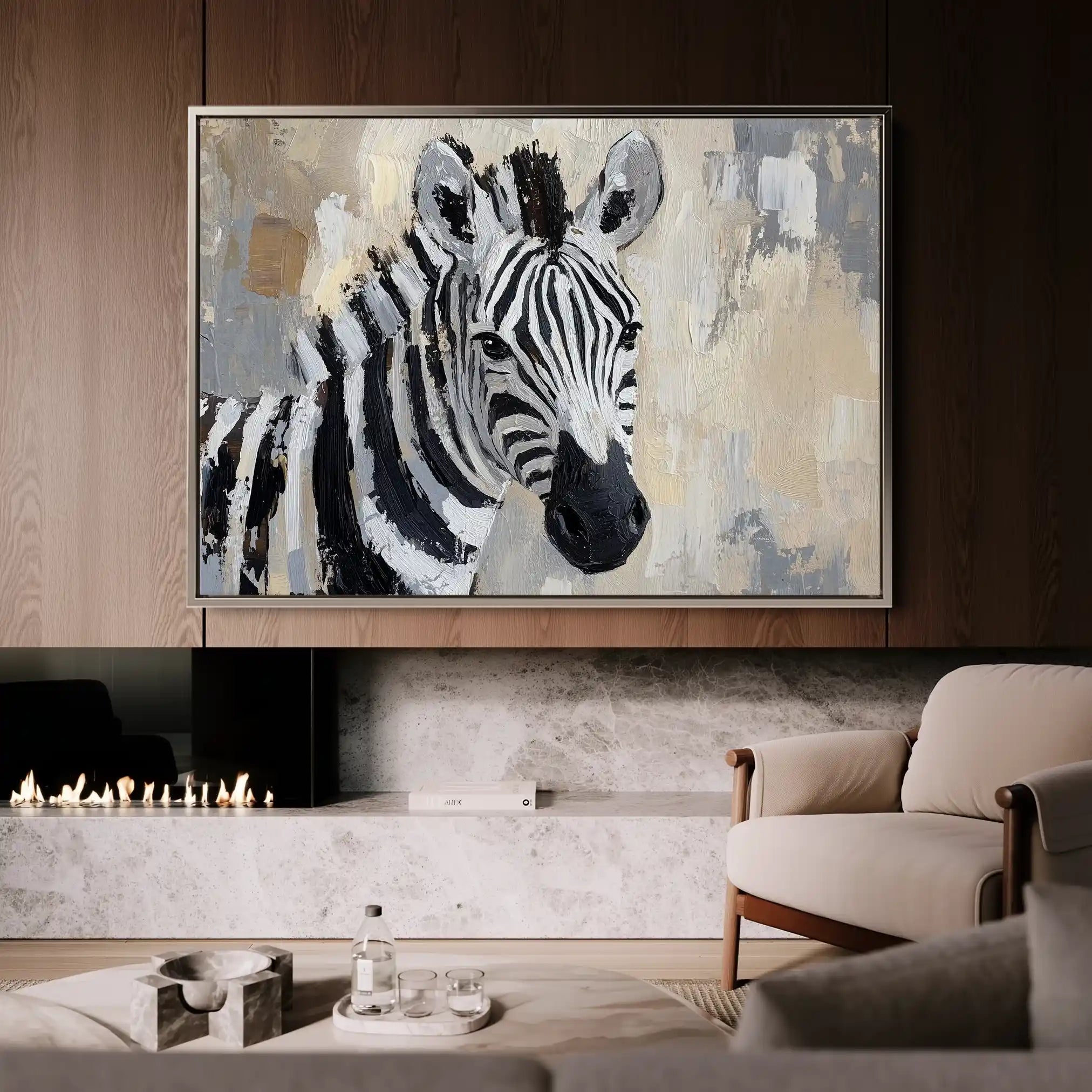 Animals 182 Canvas Art 60 x 40 cm / Black