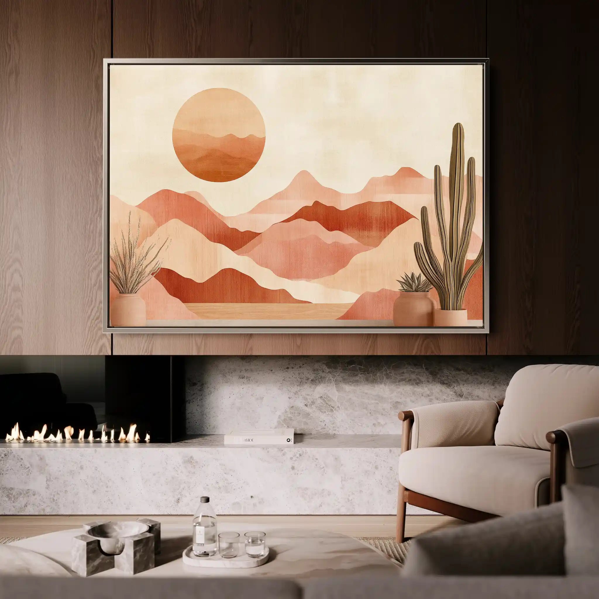 Boho 182 Canvas Art 60 x 40 cm / Black