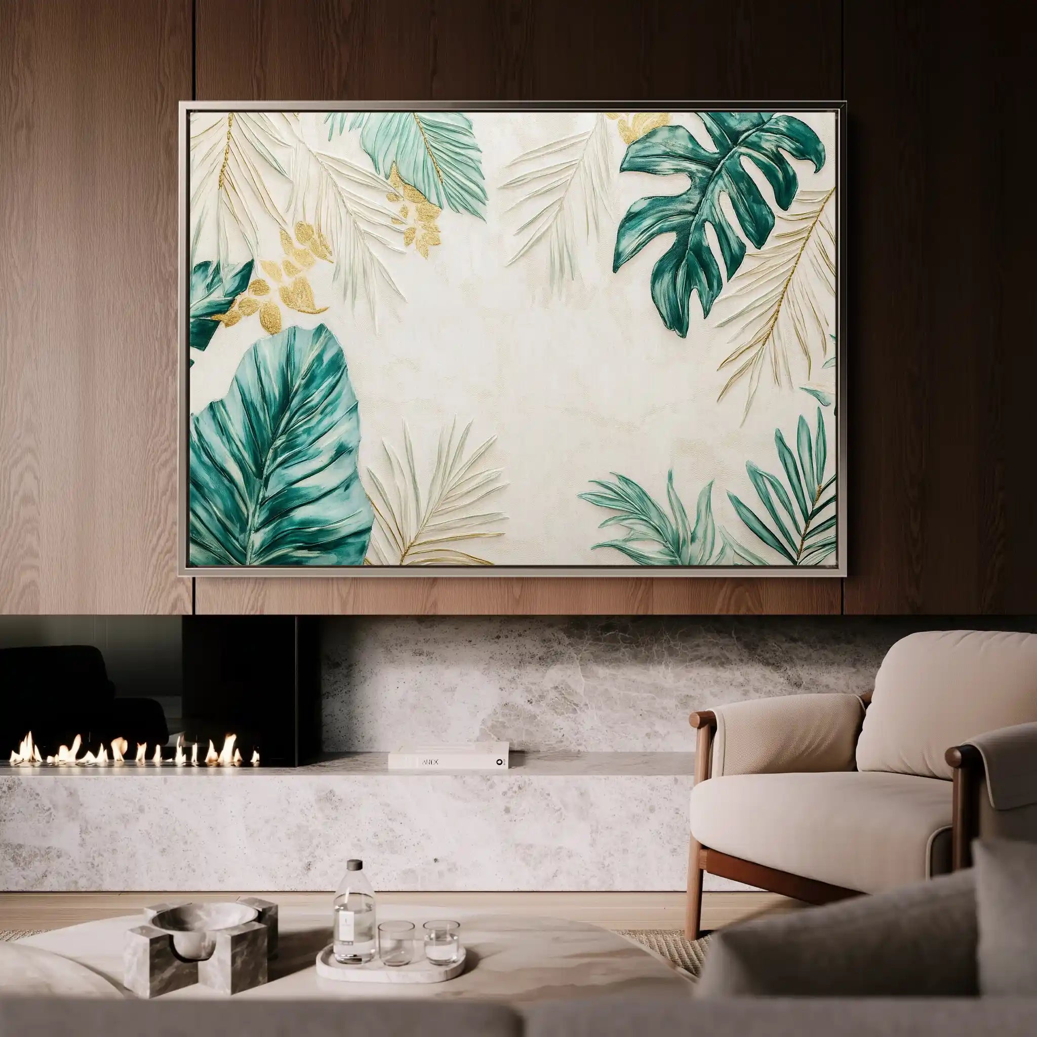 Landscape 182 Canvas Art 60 x 40 cm / Black