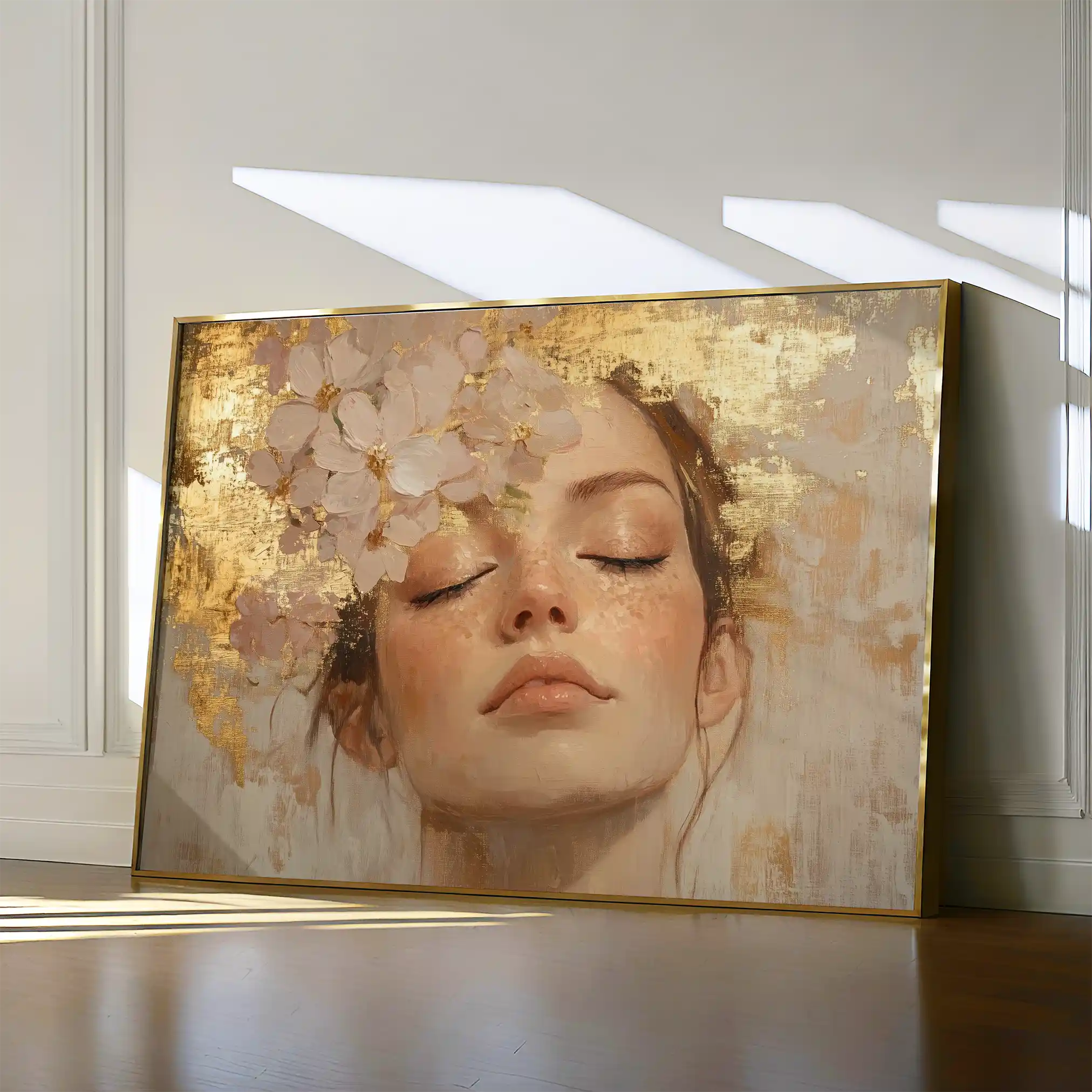 Portrait 182 Canvas Art 60 x 40 cm / Black