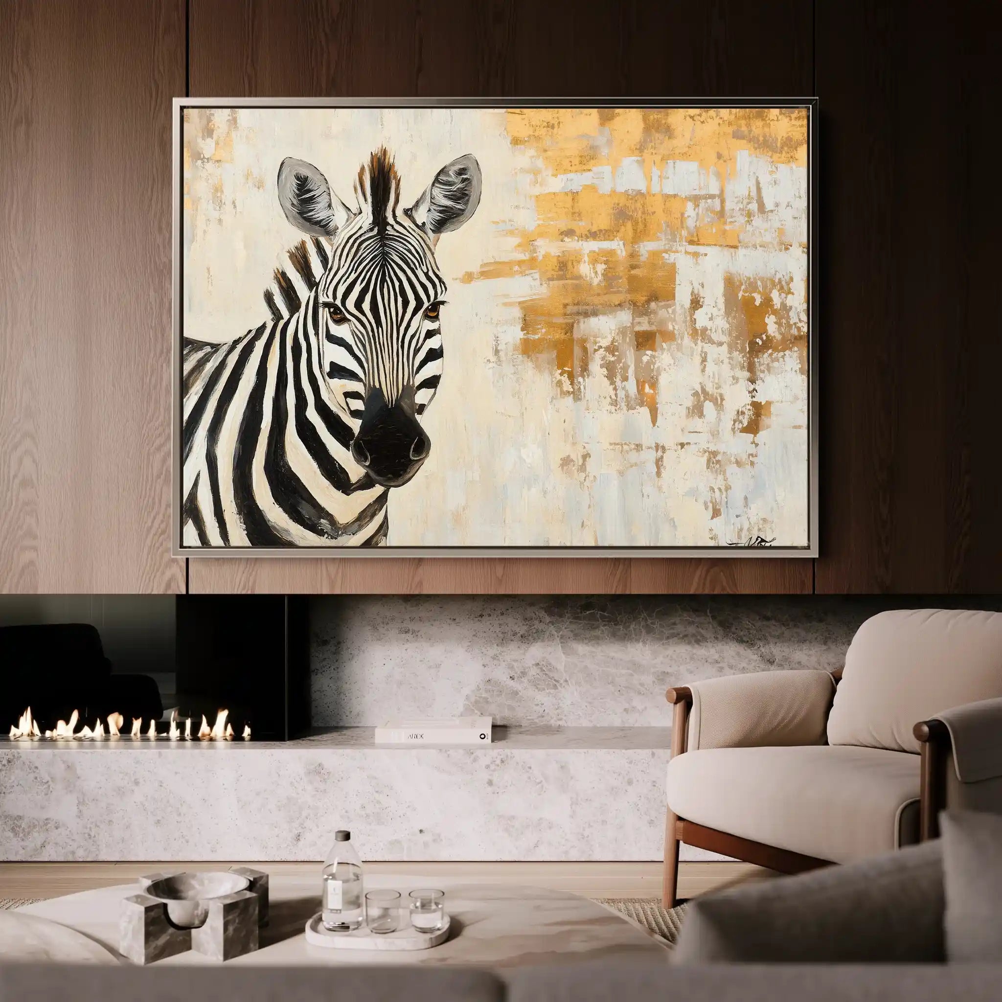Animals 183 Canvas Art 60 x 40 cm / Black