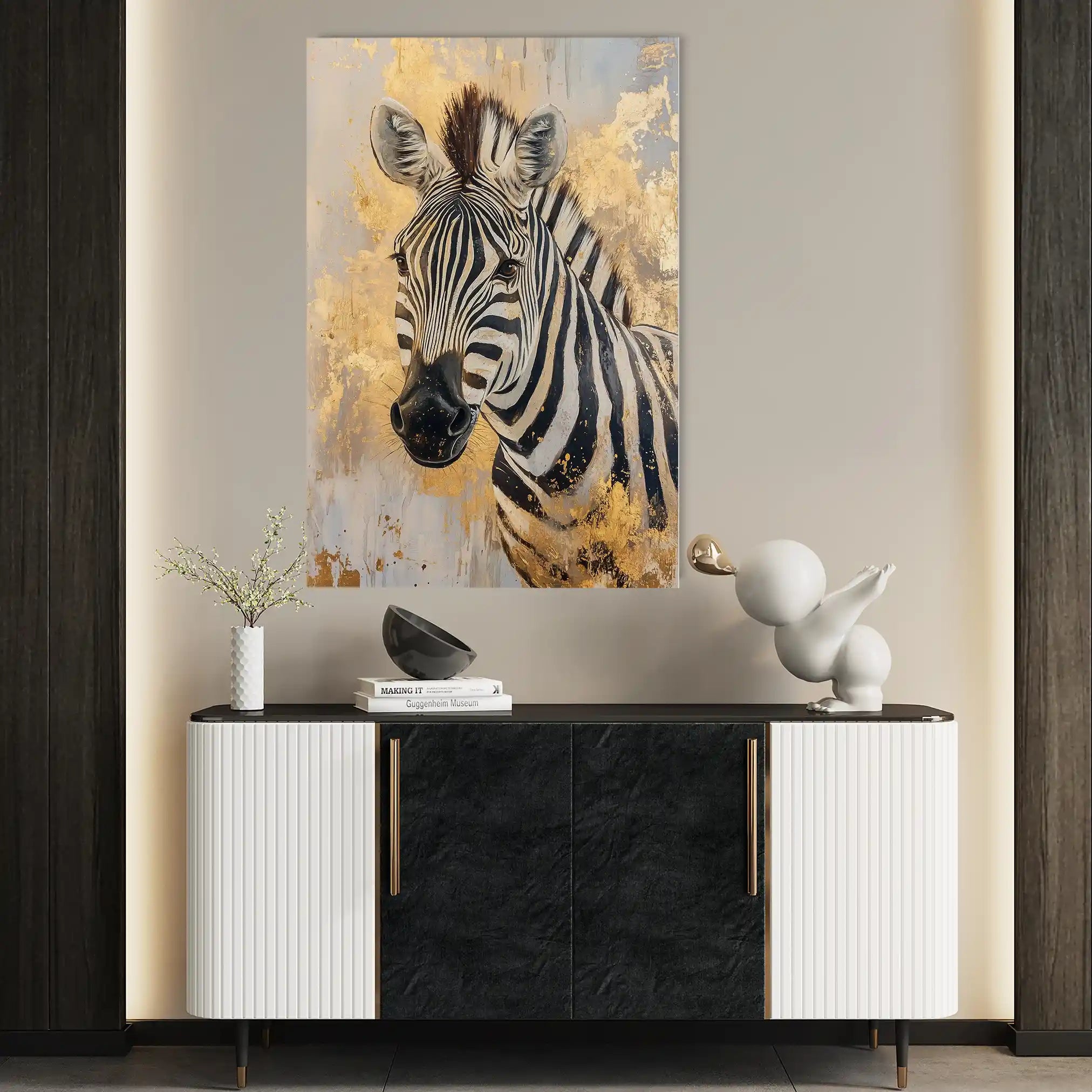 Animals 184 Canvas Art 60 x 40 cm / Black