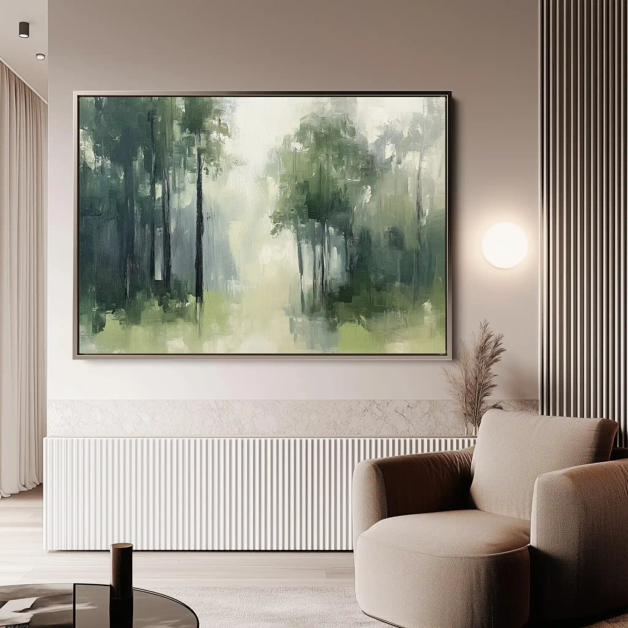 Landscape 184 Canvas Art 60 x 40 cm / Black