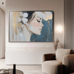 Portrait 184 Canvas Art 60 x 40 cm / Black