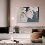 Portrait 184 Canvas Art 60 x 40 cm / Black