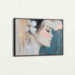 Portrait 184 Canvas Art 60 x 40 cm / Black