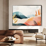 Boho 185 Canvas Art 60 x 40 cm / Black