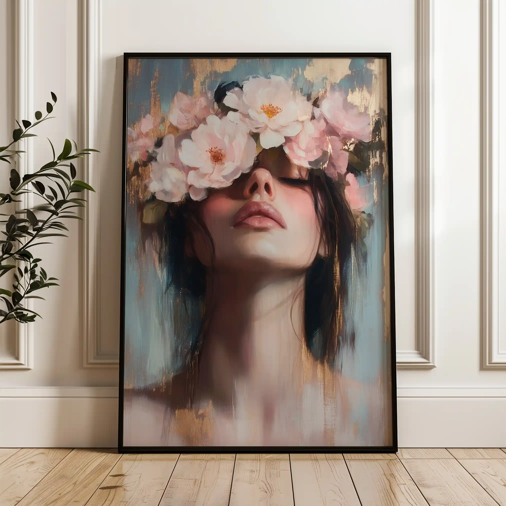 Portrait 185 Canvas Art 60 x 40 cm / Black