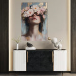 Portrait 185 Canvas Art 60 x 40 cm / Black