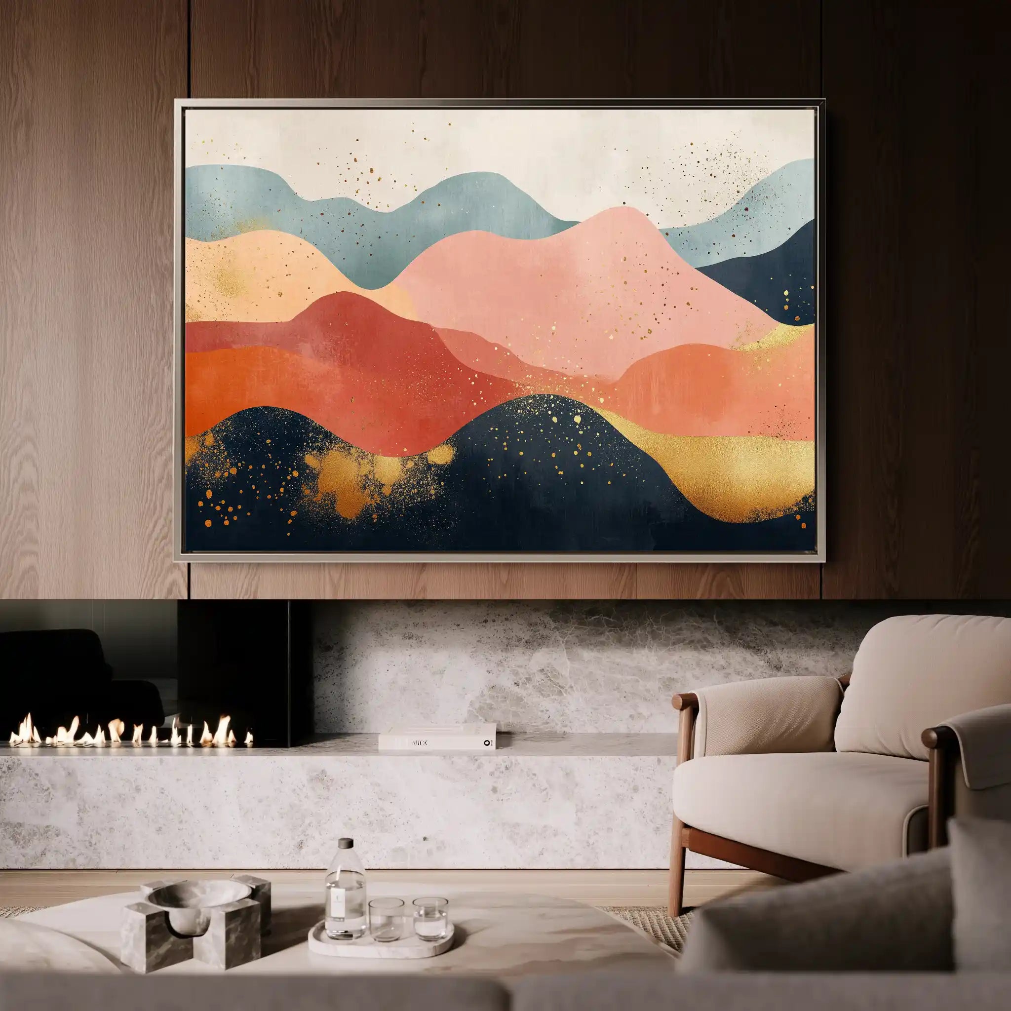 Boho 186 Canvas Art 60 x 40 cm / Black