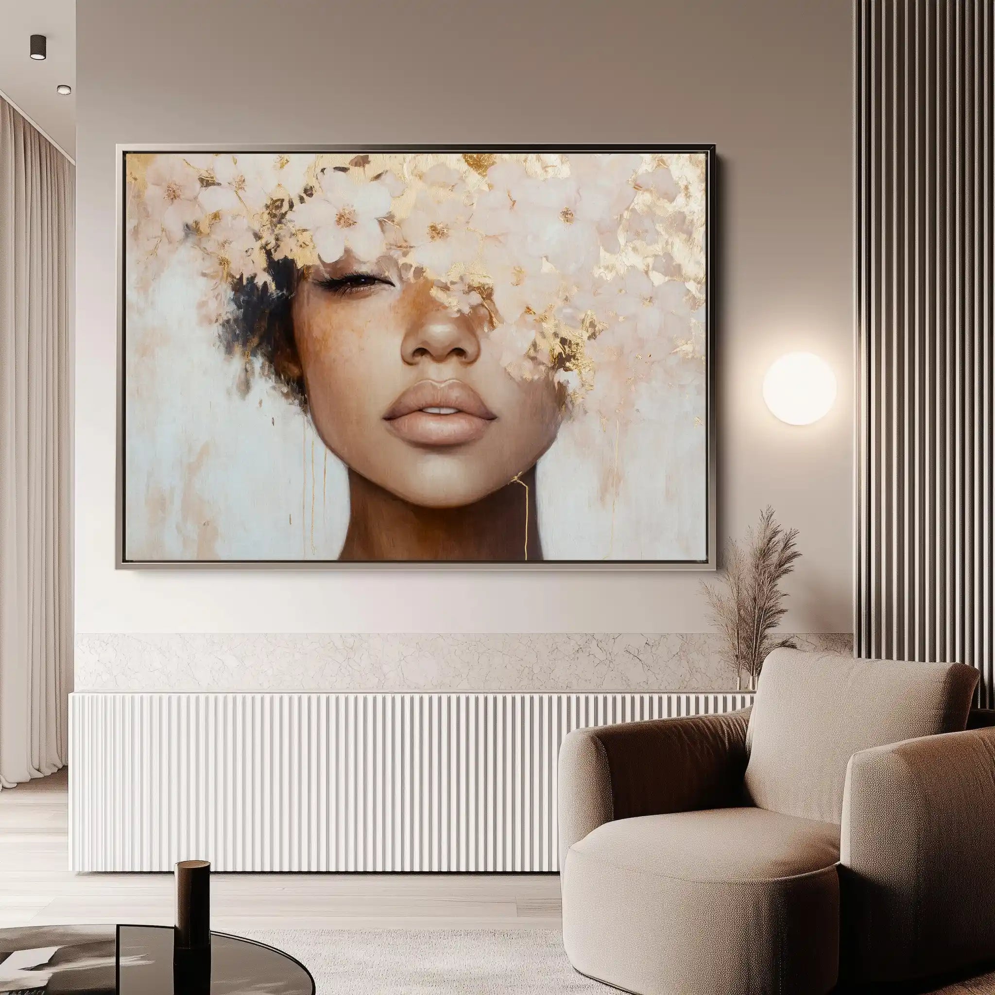 Portrait 188 Canvas Art 60 x 40 cm / Black