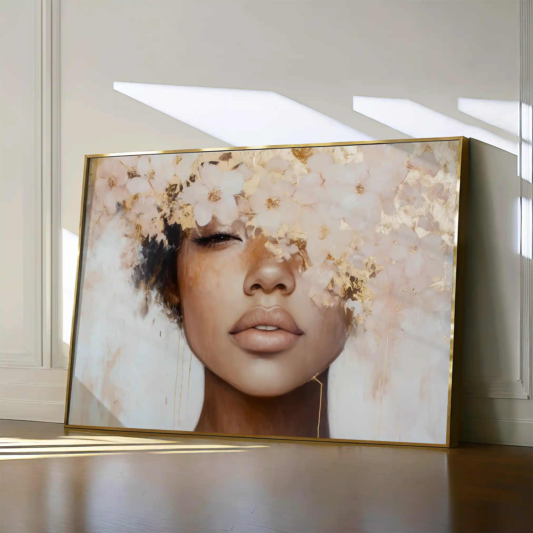 Portrait 188 Canvas Art 60 x 40 cm / Black