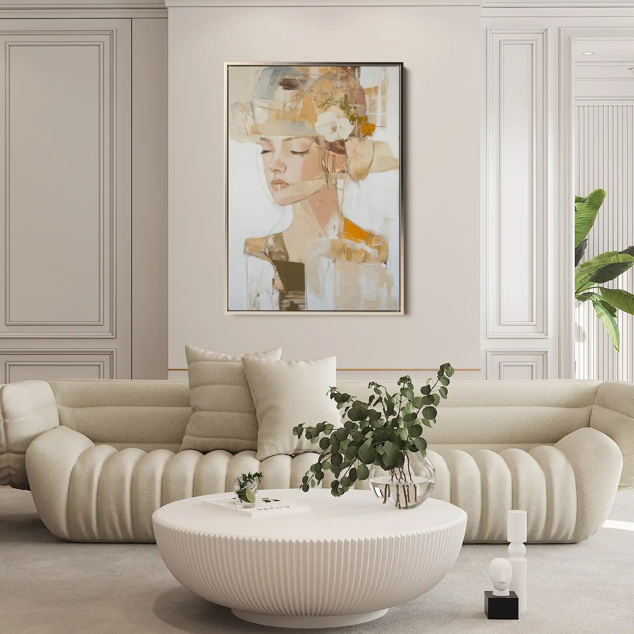 Portrait 189 Canvas Art 60 x 40 cm / Black