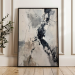 Abstract 1893 Canvas Art 60 x 40 cm / Black