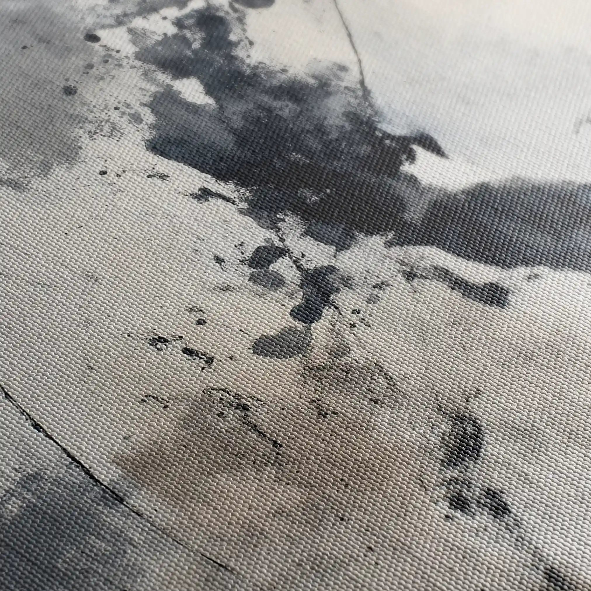 Abstract 1893 Canvas Art 60 x 40 cm / Black