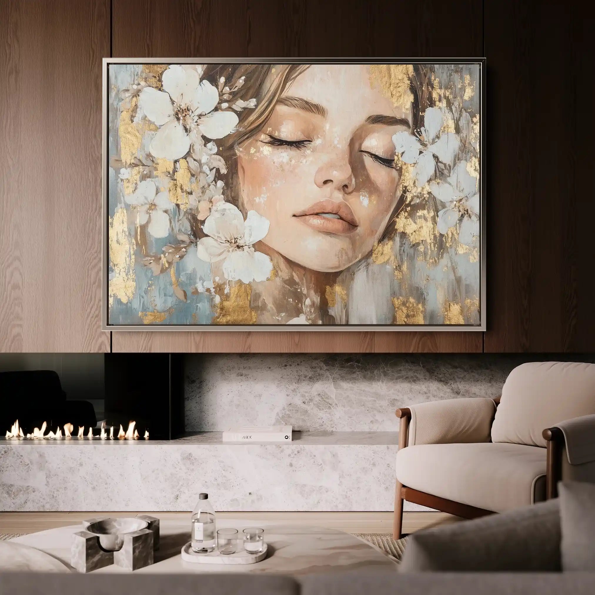 Portrait 190 Canvas Art 60 x 40 cm / Black