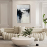 Abstract 1901 Canvas Art 60 x 40 cm / Black