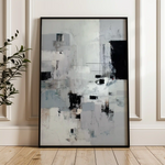 Abstract 1906 Canvas Art 60 x 40 cm / Black