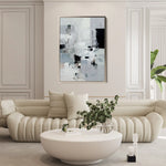 Abstract 1906 Canvas Art 60 x 40 cm / Black