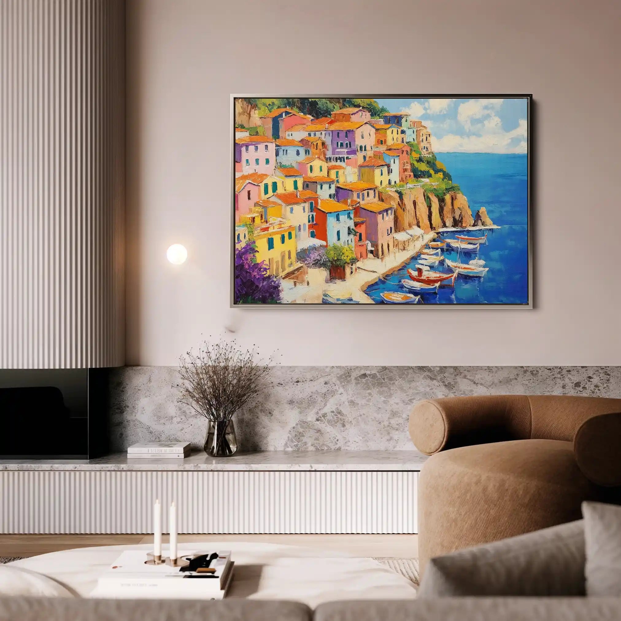 Landscape 191 Canvas Art 60 x 40 cm / Black