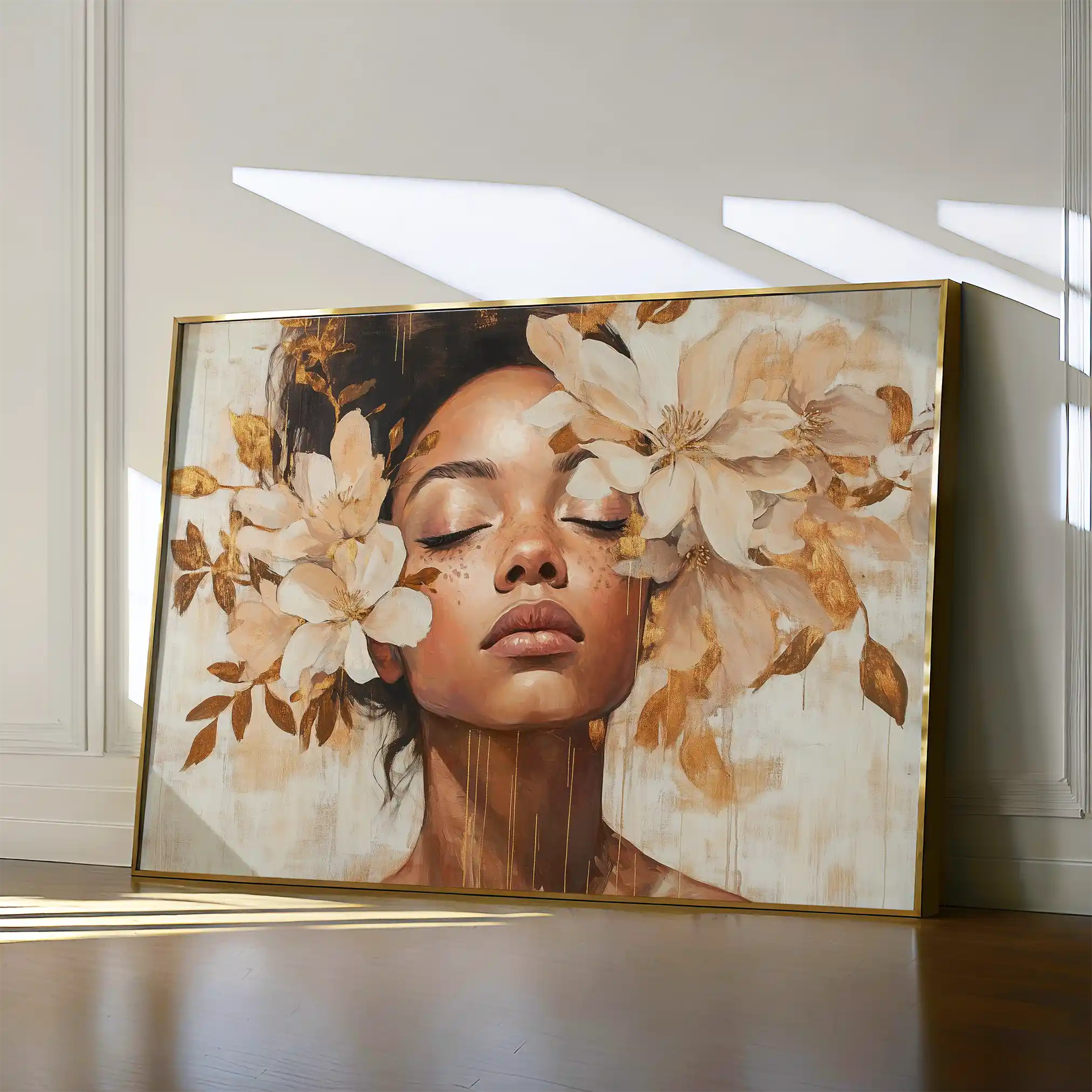 Portrait 191 Canvas Art 60 x 40 cm / Black