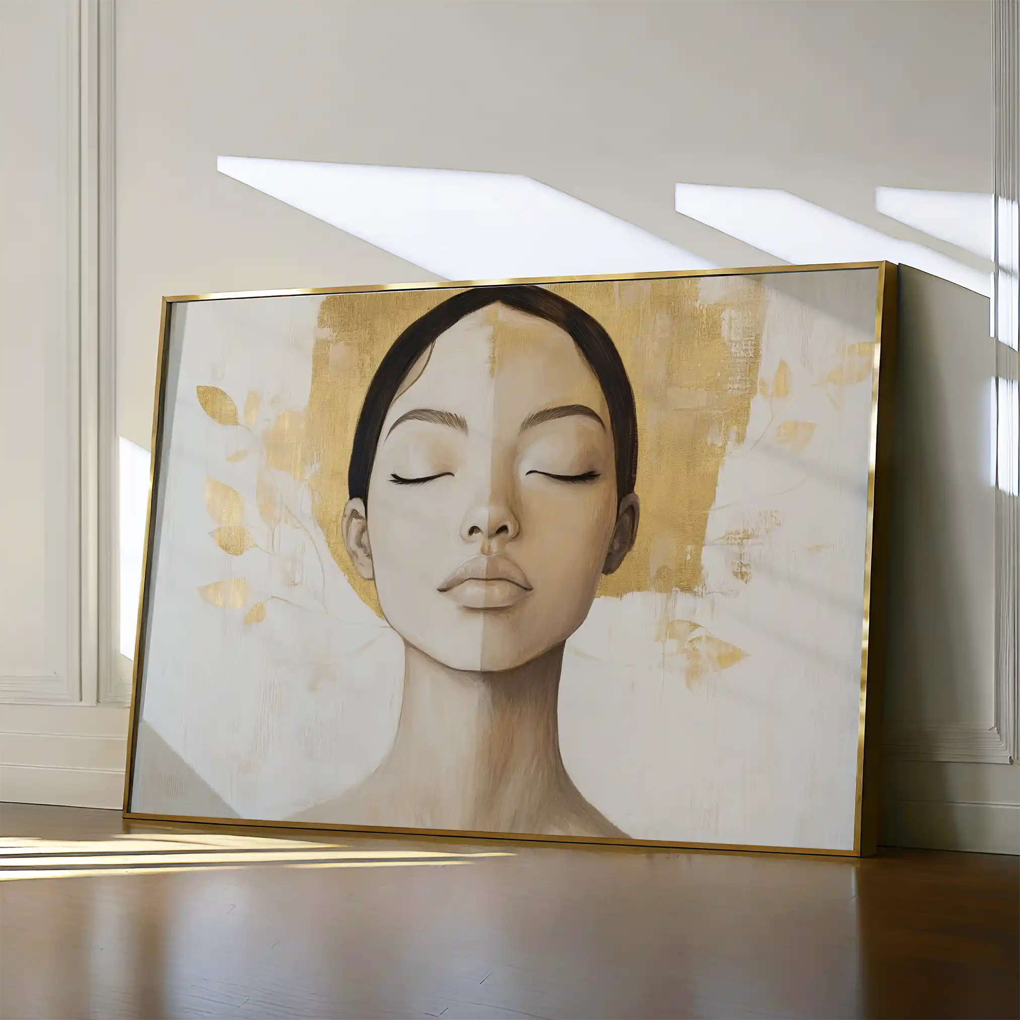 Portrait 192 Canvas Art 60 x 40 cm / Black