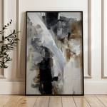 Abstract 1929 Canvas Art 60 x 40 cm / Black