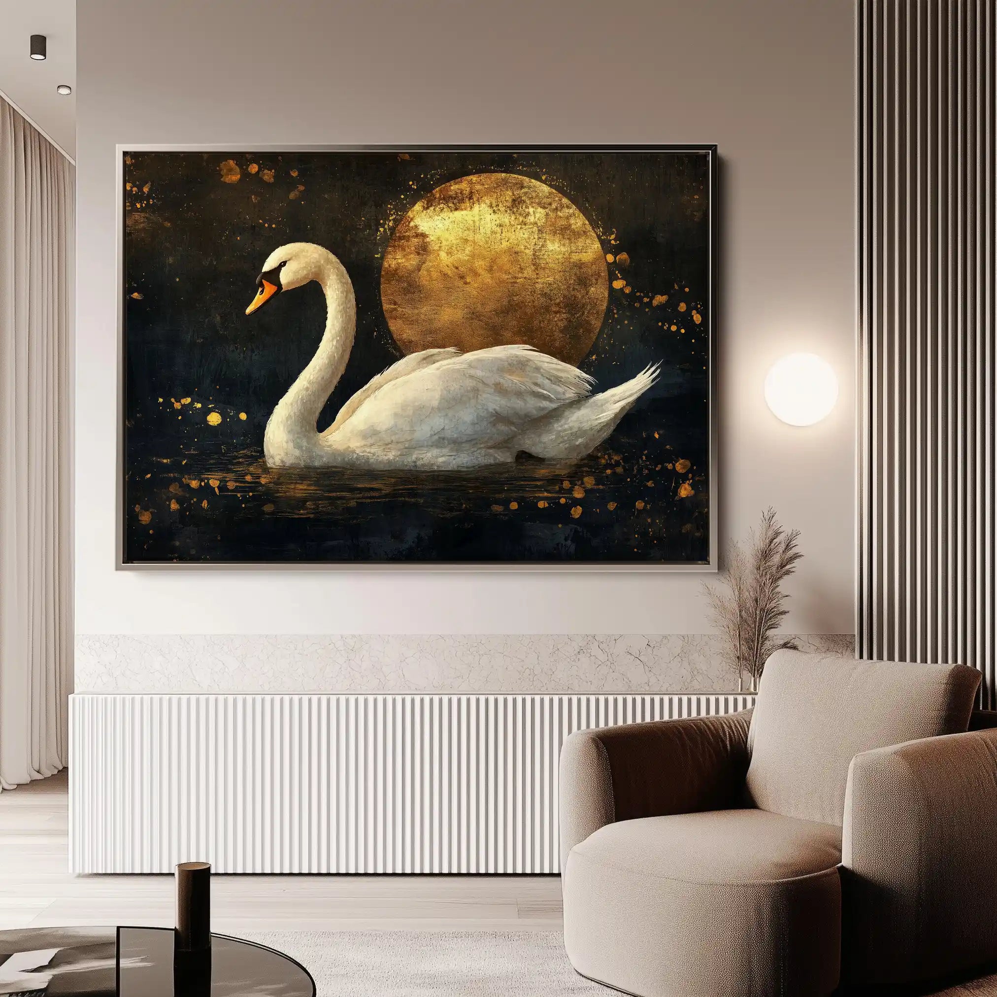 Animals 193 Canvas Art 60 x 40 cm / Black
