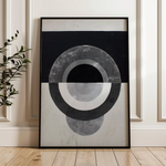 Abstract 1931 Canvas Art 60 x 40 cm / Black