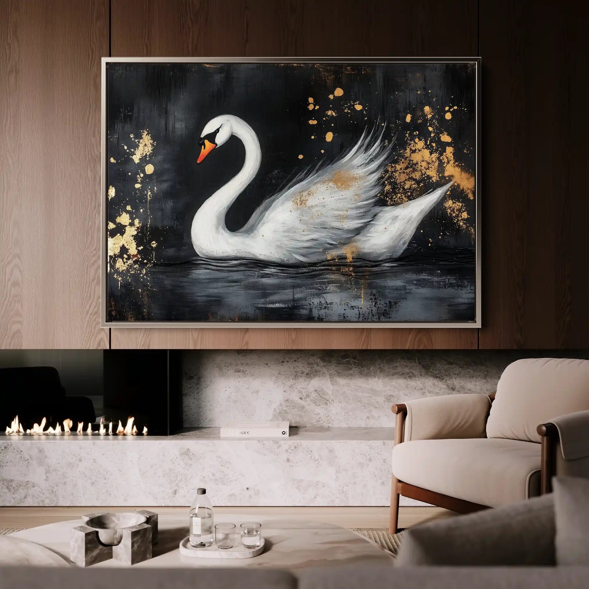 Animals 194 Canvas Art 60 x 40 cm / Black