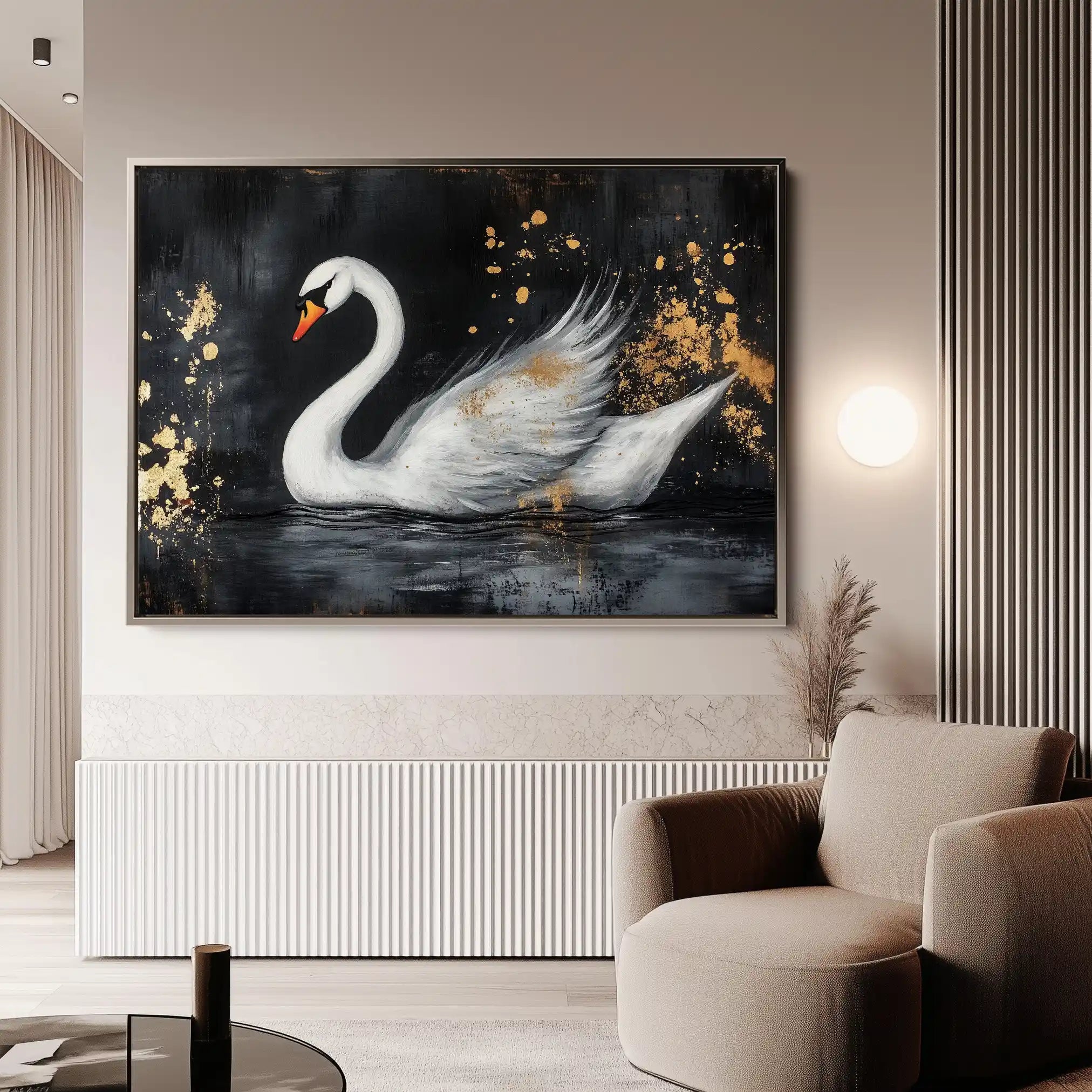 Animals 194 Canvas Art 60 x 40 cm / Black