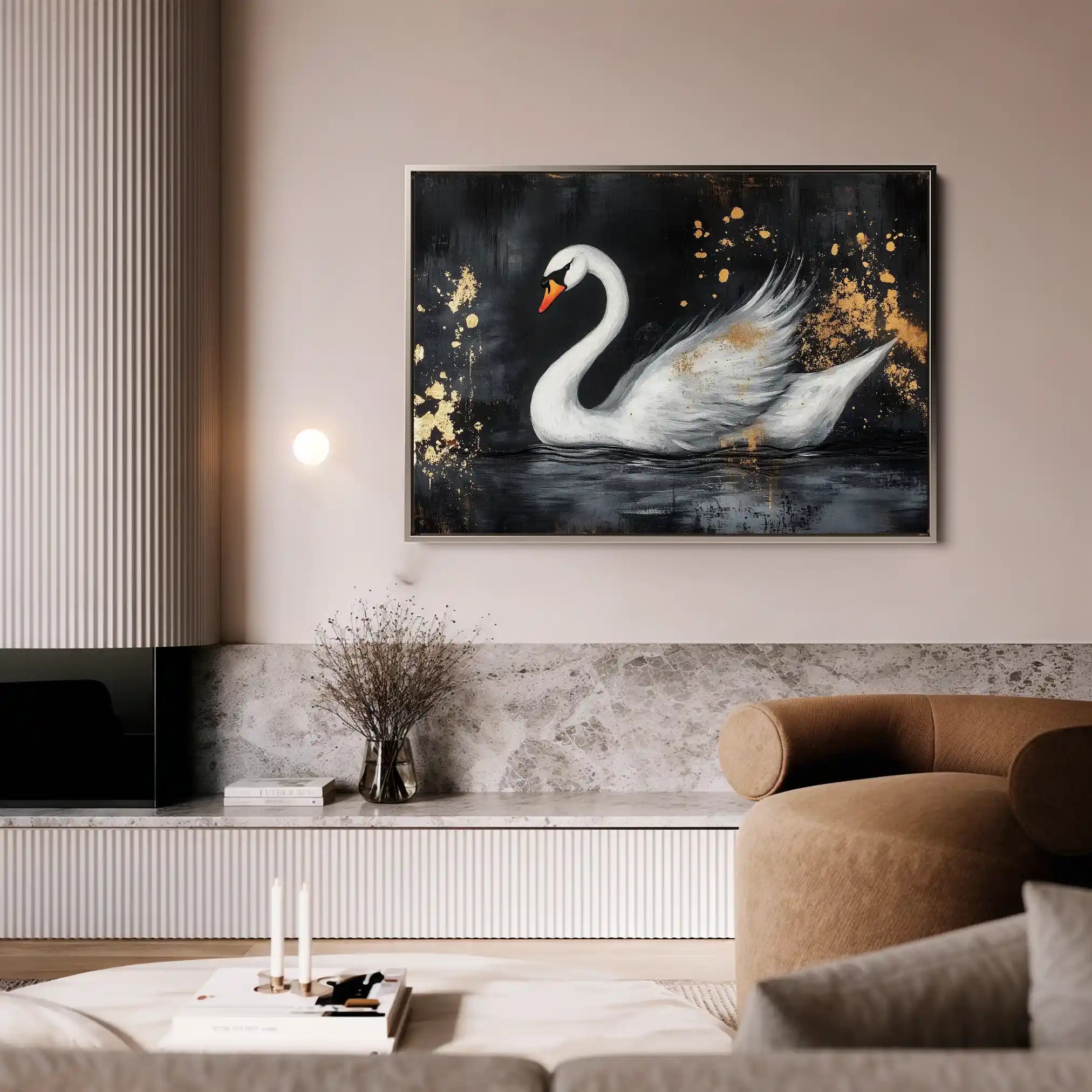 Animals 194 Canvas Art 60 x 40 cm / Black