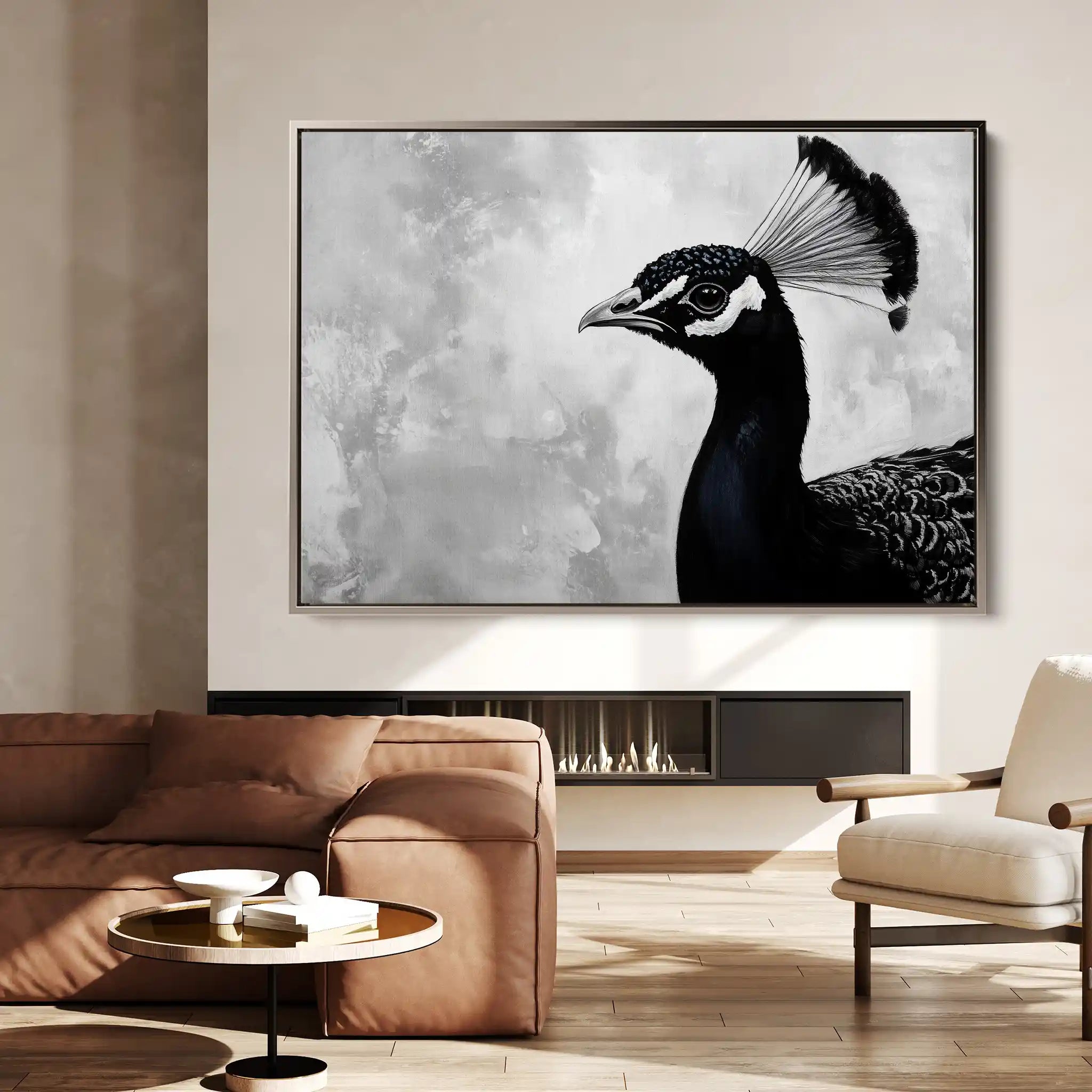 Animals 195 Canvas Art 60 x 40 cm / Black