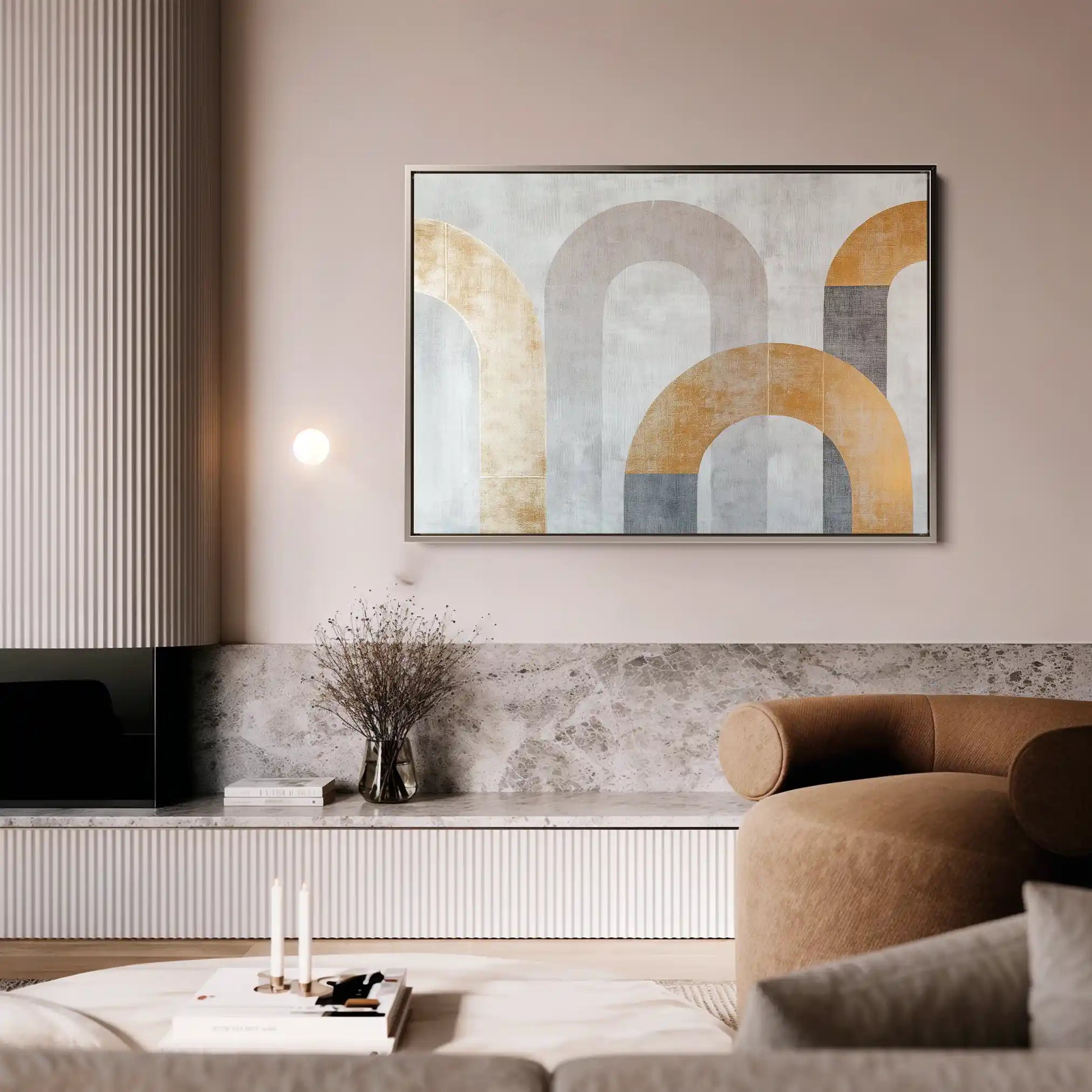 Boho 195 Canvas Art 60 x 40 cm / Black