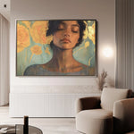 Portrait 196 Canvas Art 60 x 40 cm / Black