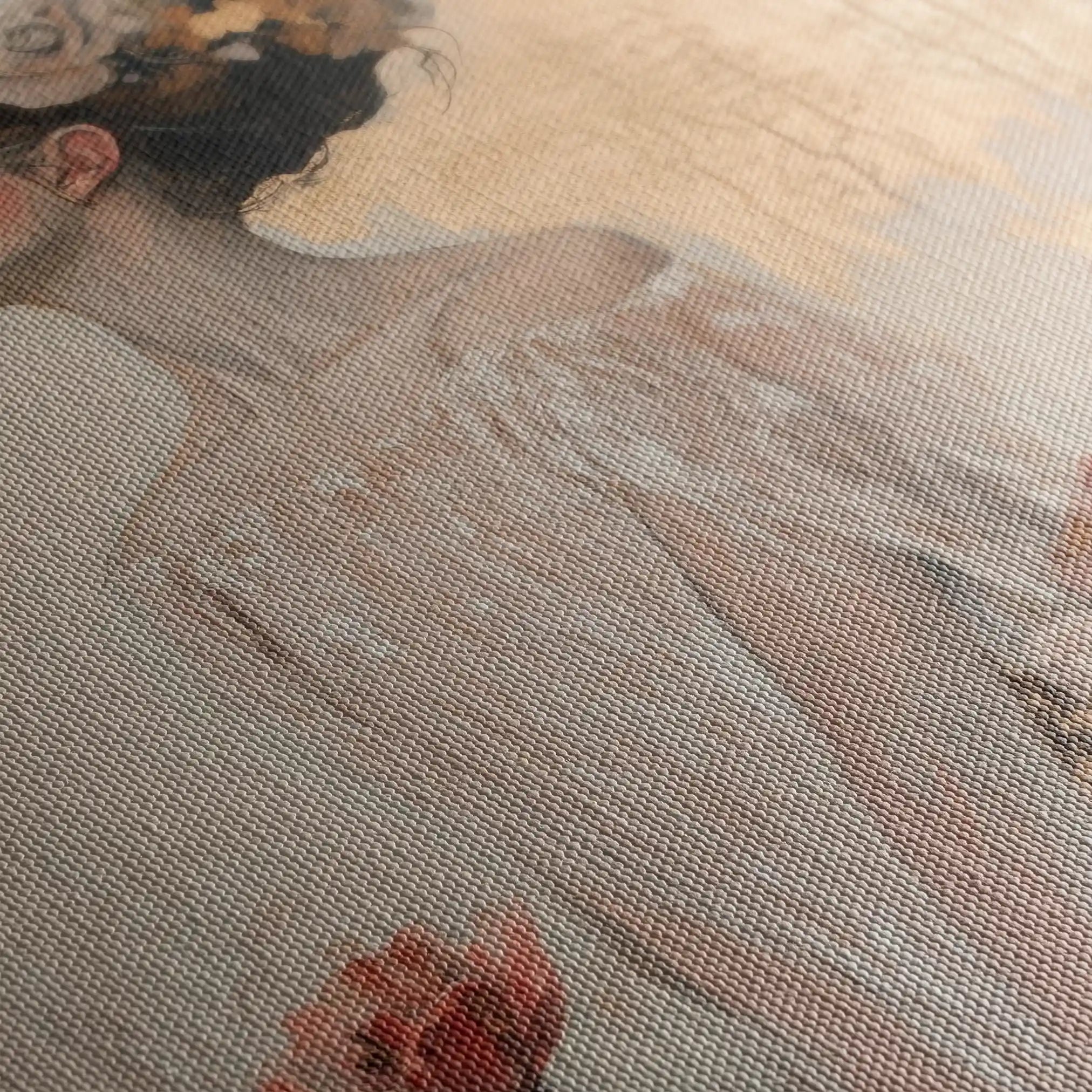 Portrait 197 Canvas Art 60 x 40 cm / Black