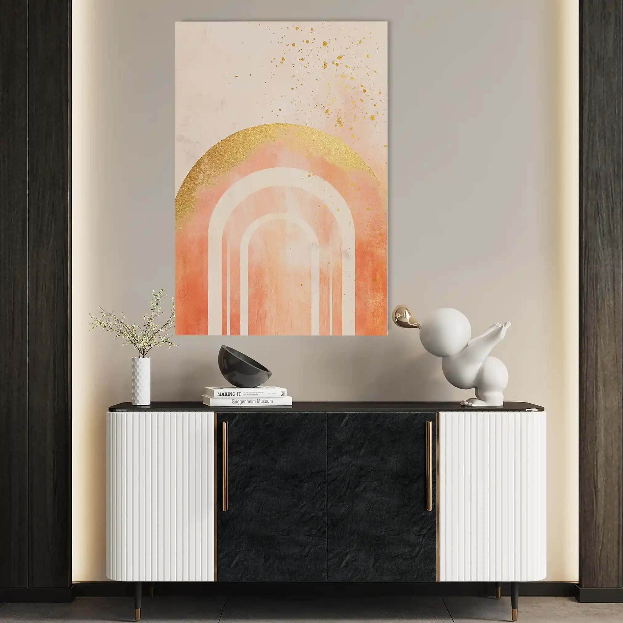 Boho 198 Canvas Art 60 x 40 cm / Black