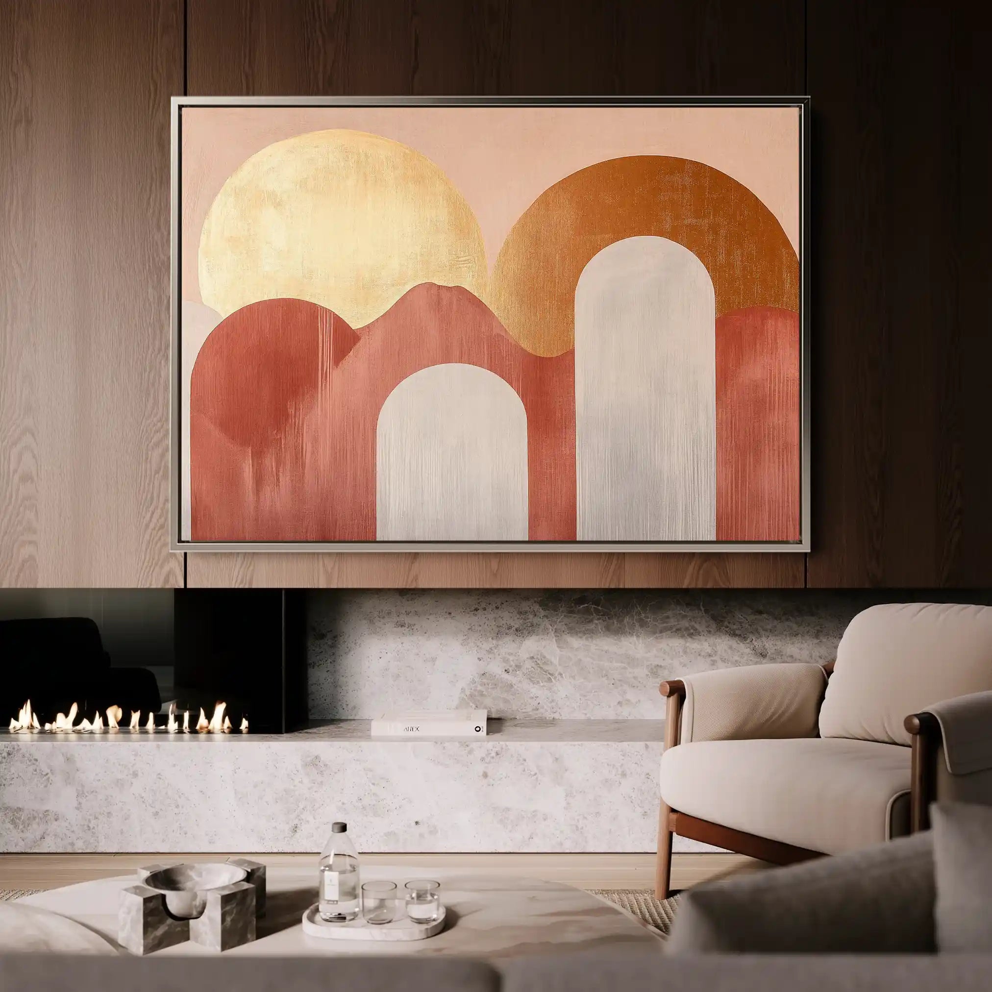 Boho 199 Canvas Art 60 x 40 cm / Black