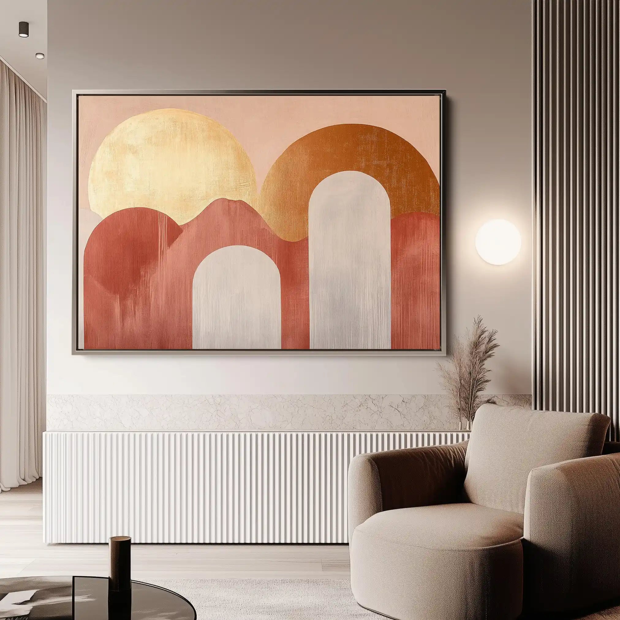 Boho 199 Canvas Art 60 x 40 cm / Black