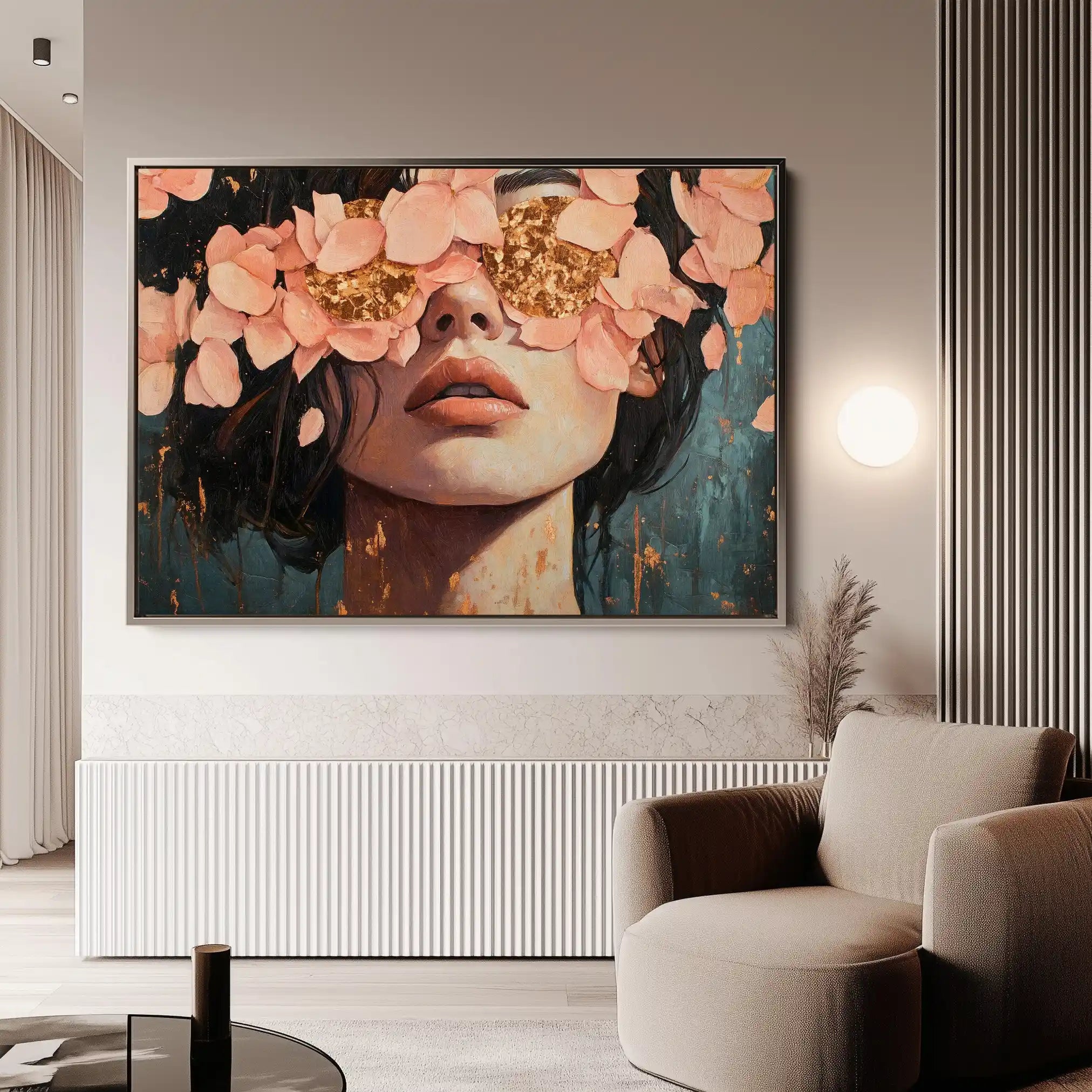 Portrait 199 Canvas Art 60 x 40 cm / Black