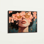 Portrait 199 Canvas Art 60 x 40 cm / Black