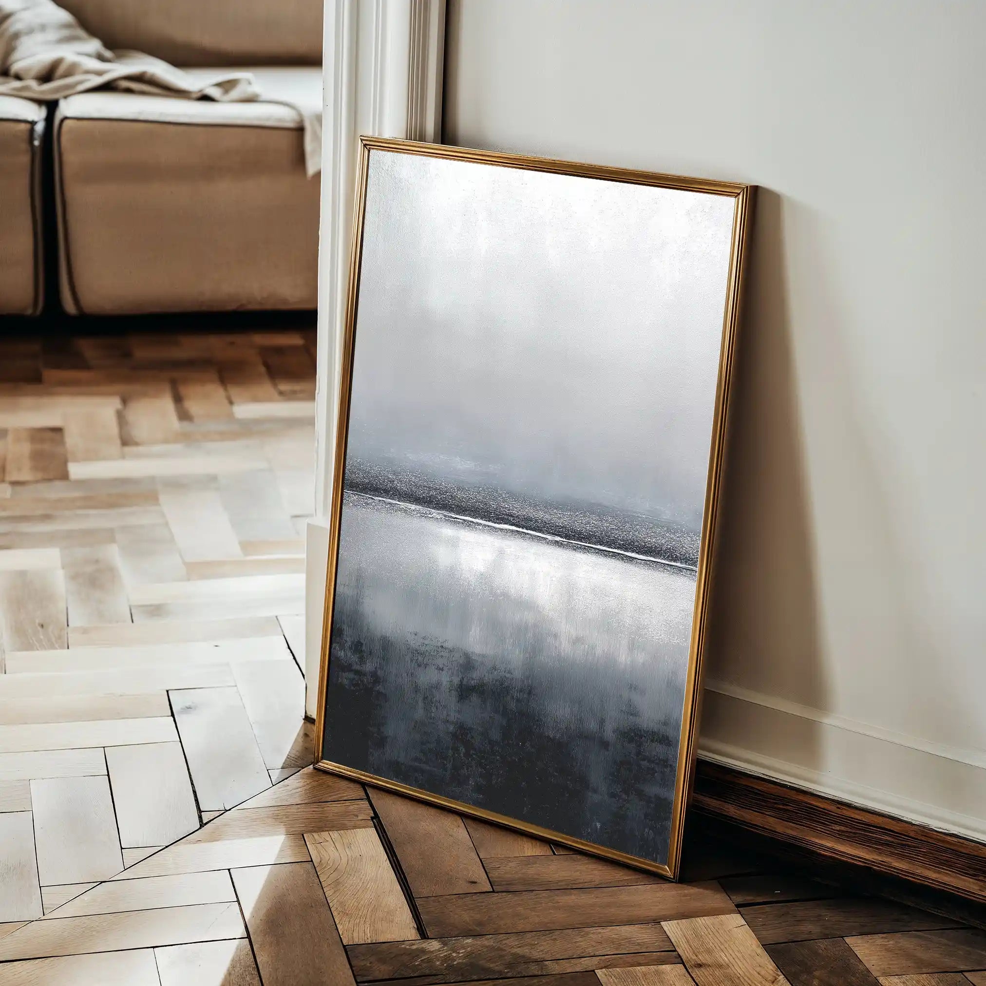 Abstract 1991 Canvas Art 60 x 40 cm / Black