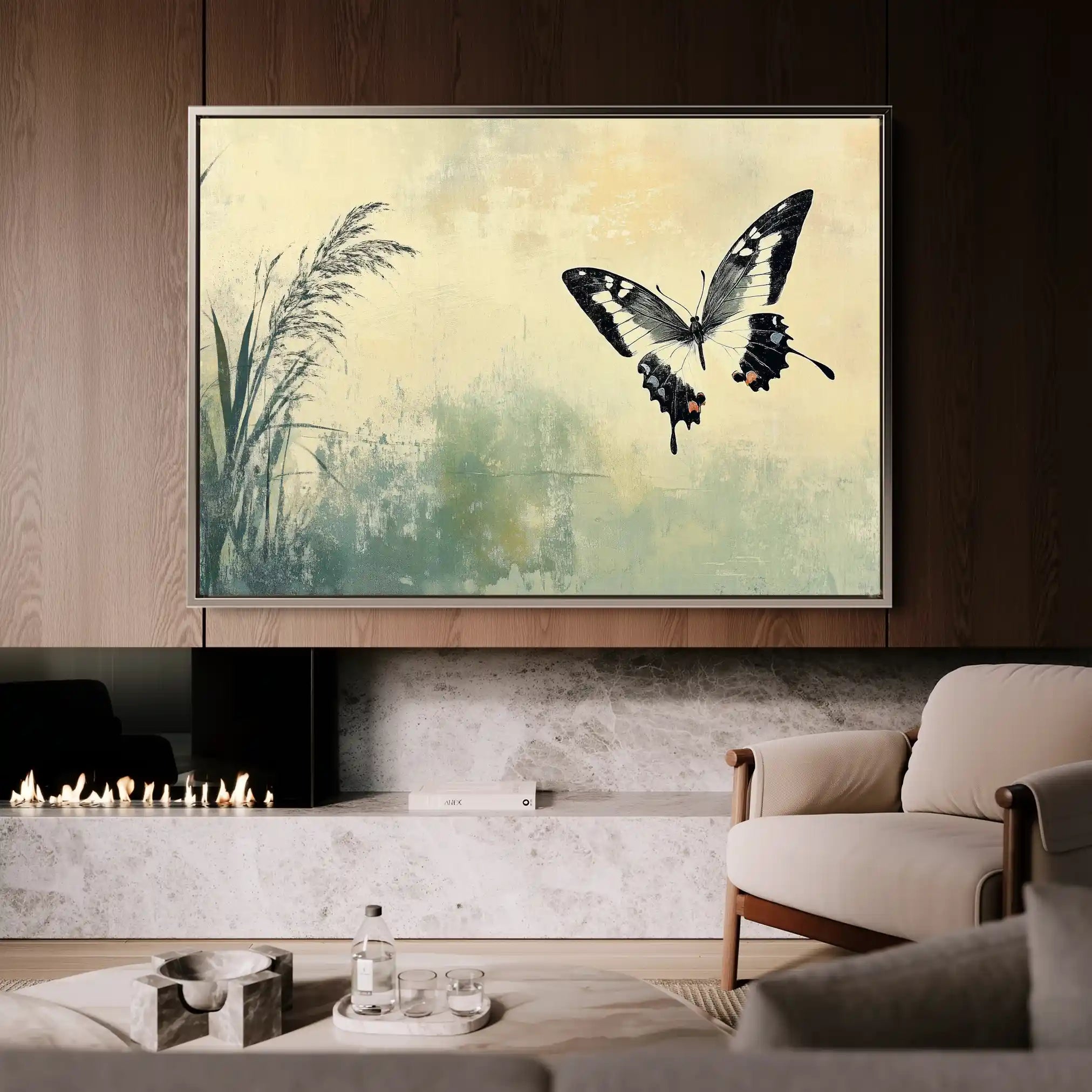 Animals 200 Canvas Art 60 x 40 cm / Black