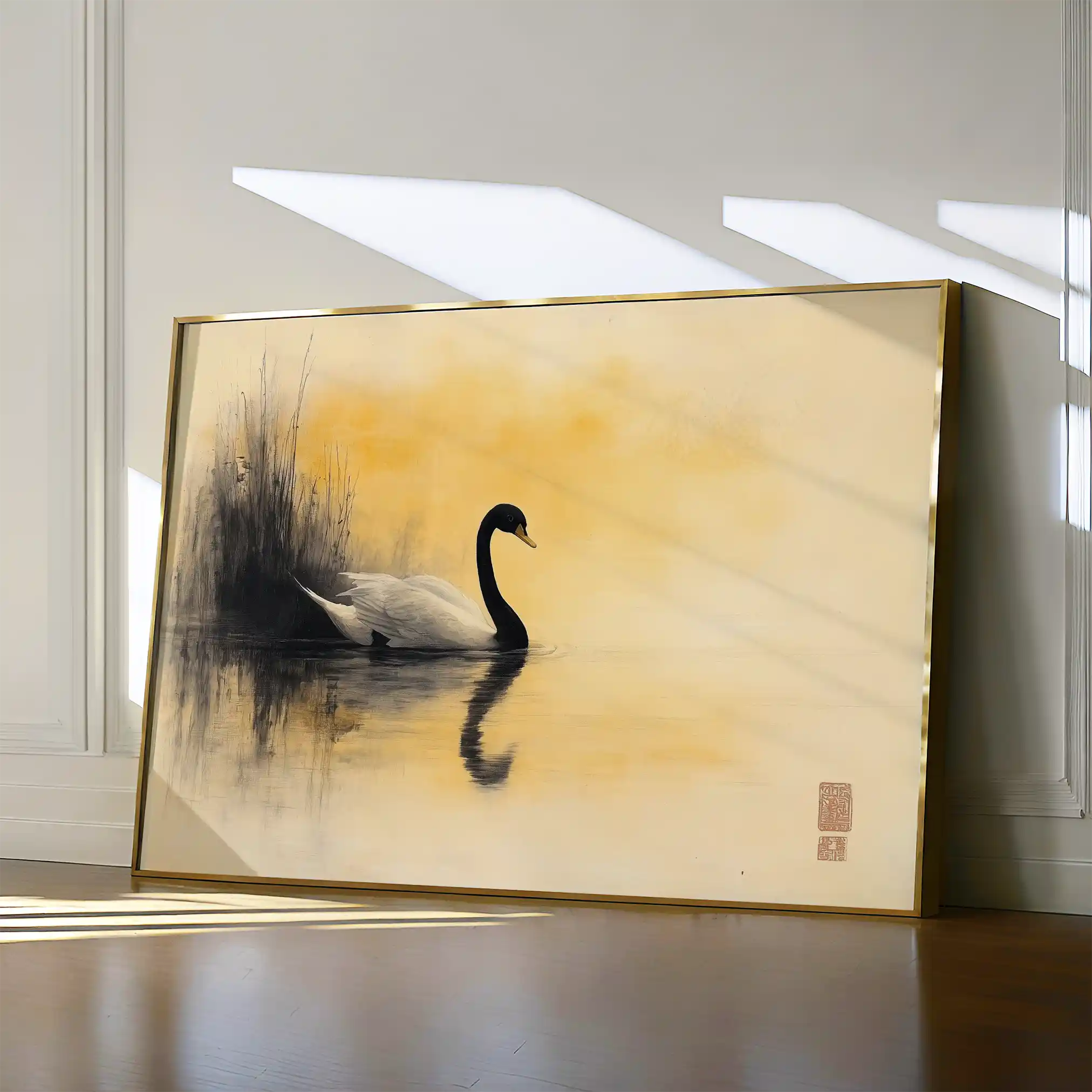 Animals 201 Canvas Art 60 x 40 cm / Black
