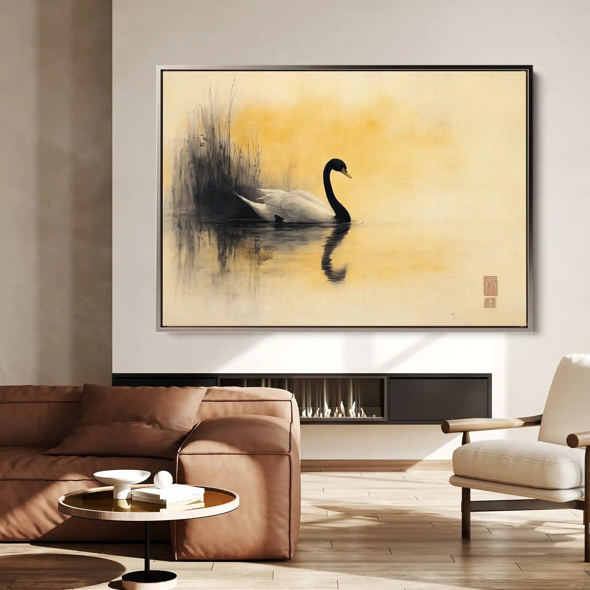 Animals 201 Canvas Art 60 x 40 cm / Black