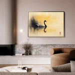 Animals 201 Canvas Art 60 x 40 cm / Black