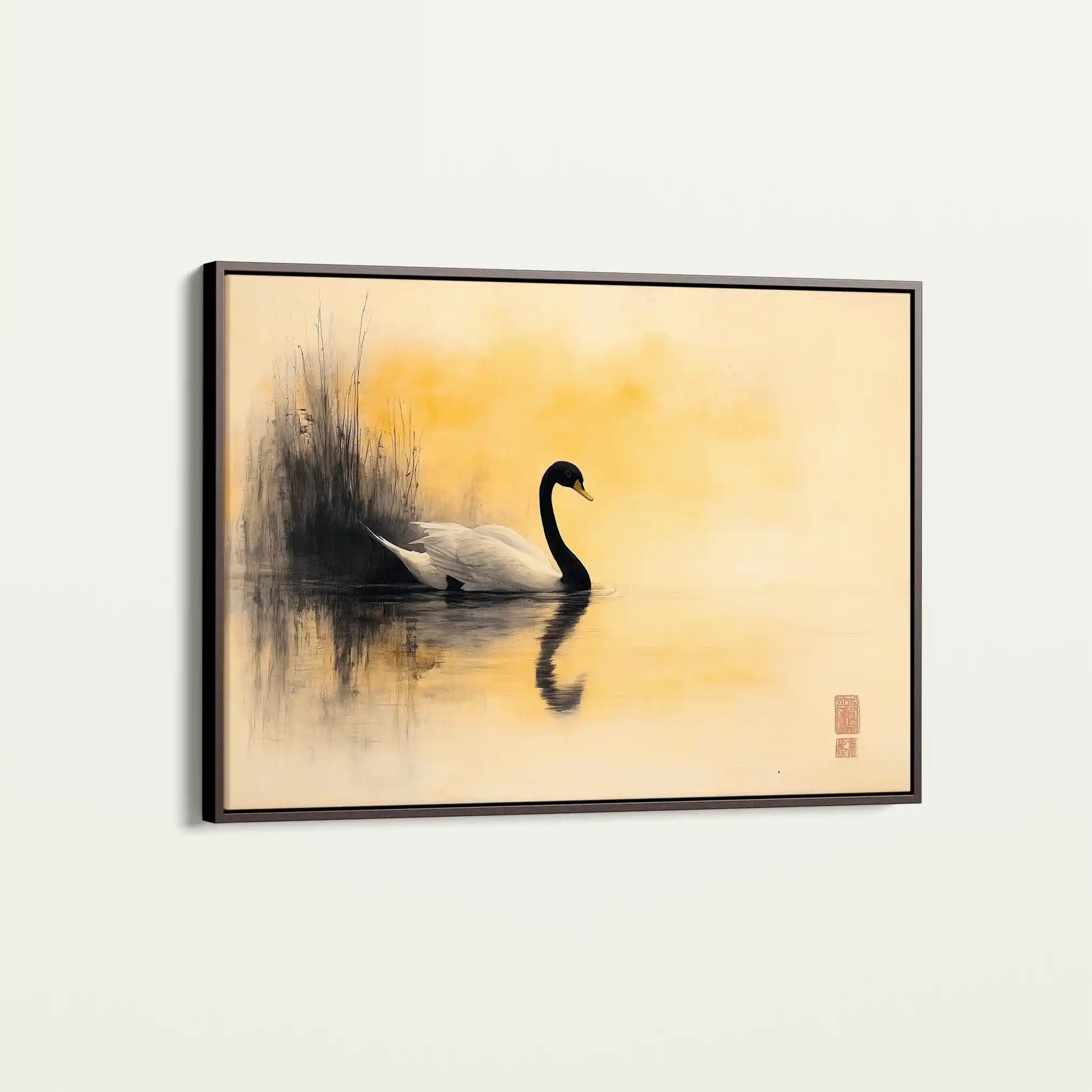 Animals 201 Canvas Art 60 x 40 cm / Black