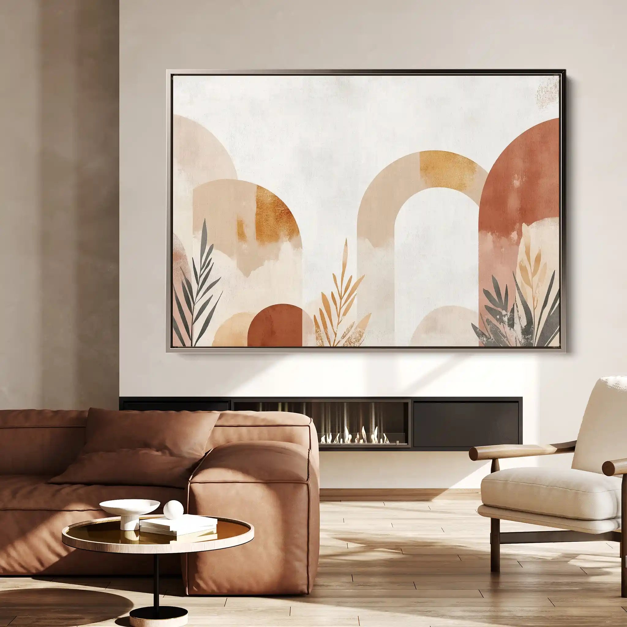 Boho 201 Canvas Art 60 x 40 cm / Black