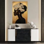 Portrait 201 Canvas Art 60 x 40 cm / Black